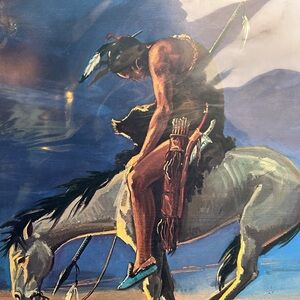 Native American Warrior Art Print